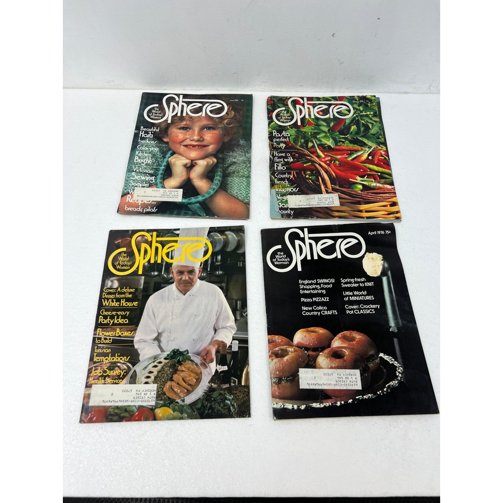Vintage Sphere Magazine Lot 1973-1976 Betty Crocker 10 Issues Cooking Crafts - Picture 6 of 10